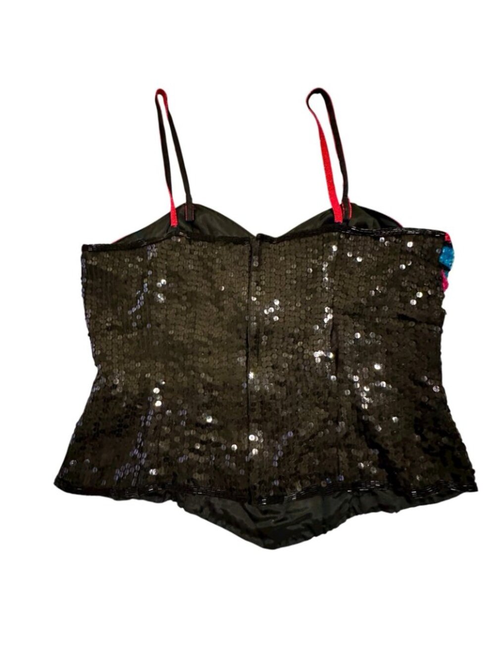 Beaded Sequin Skirt Suit Women's Large Vintage 80s Cocktail Neiman Marcus Glam - Picture 7 of 16
